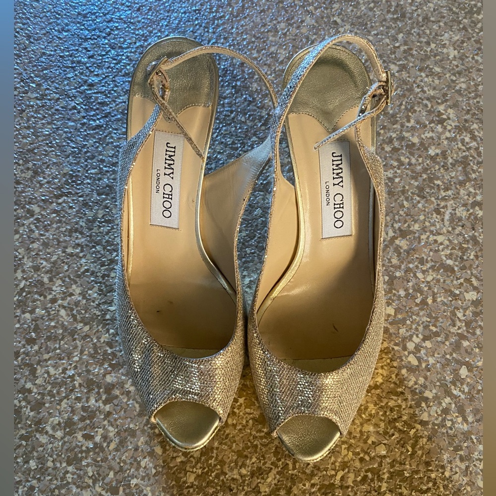 Jimmy Choo Hold Platform Slingback Shoe (0015)